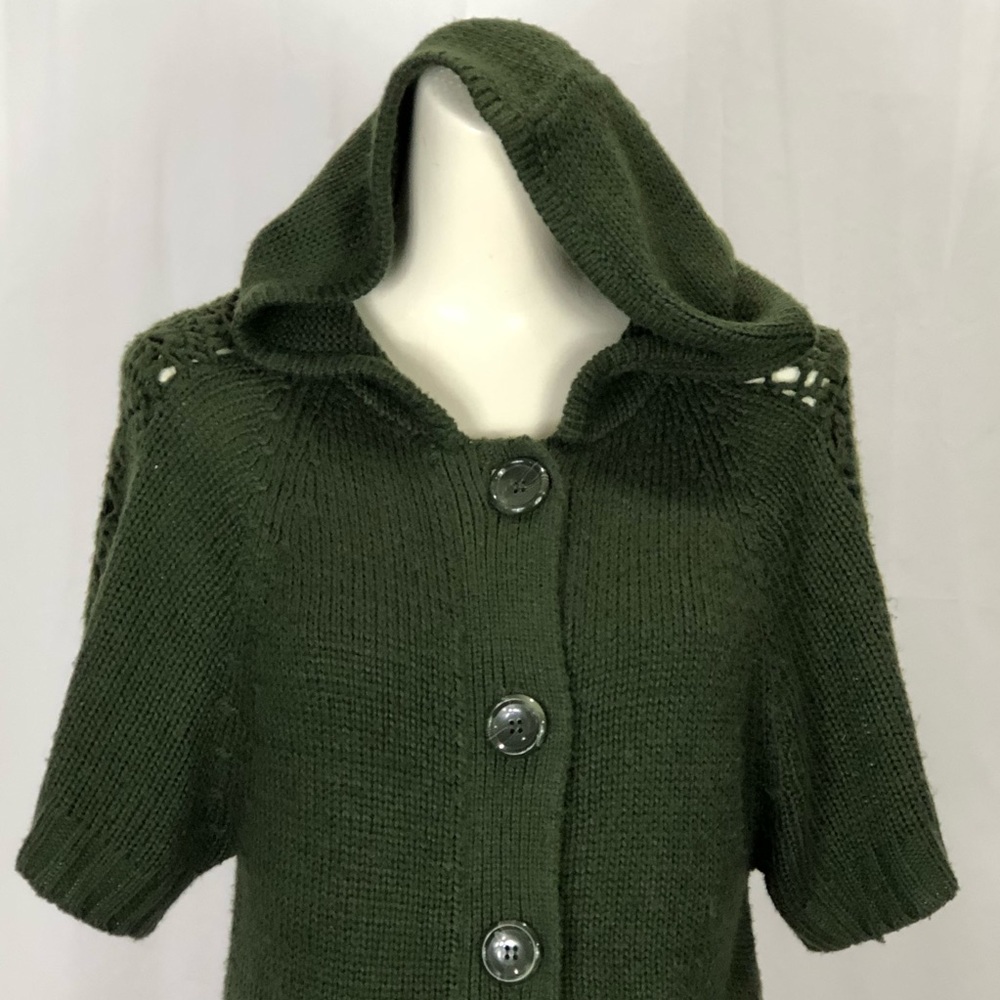 Green Knit Sweater C423 - Picture 1 of 7